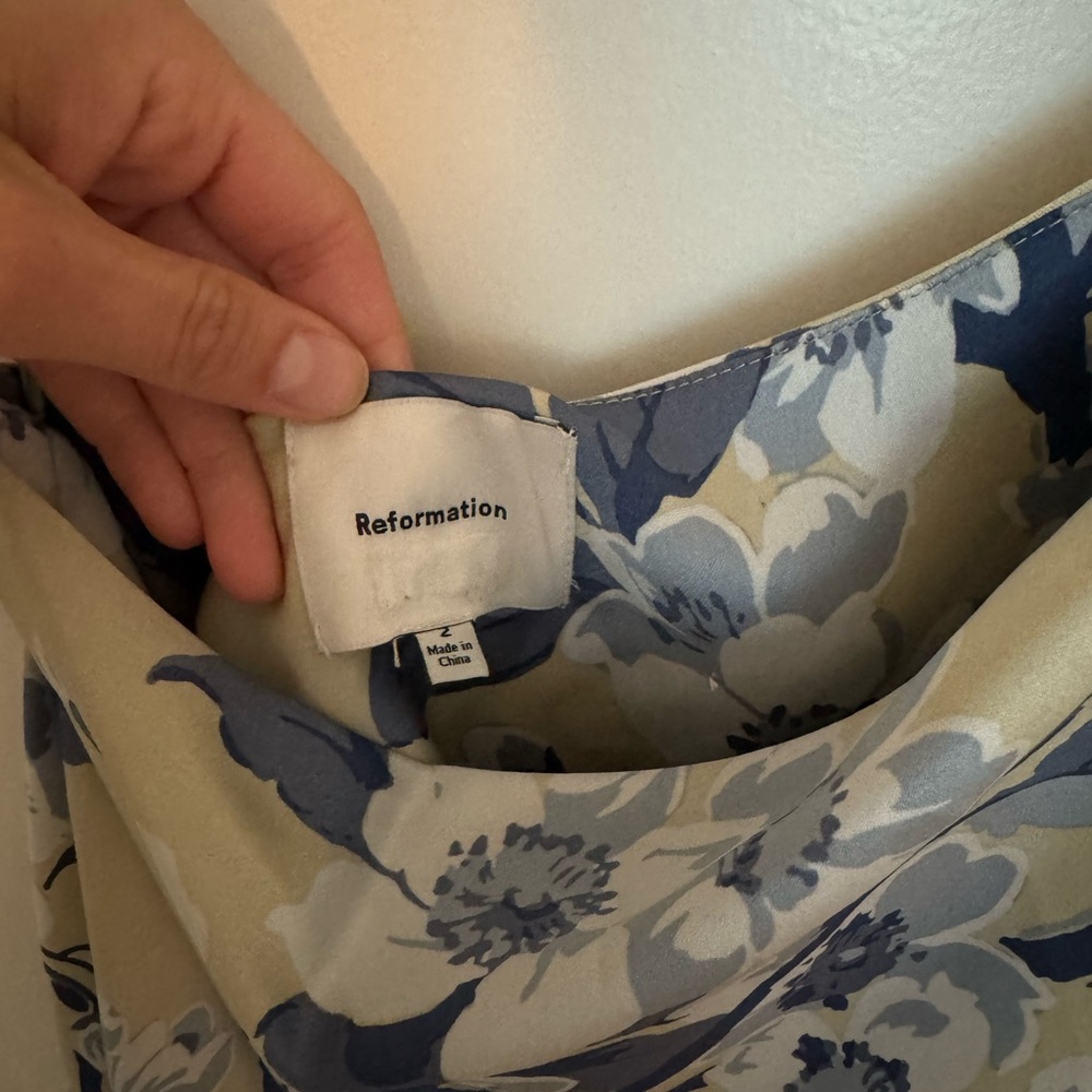 Reformation Olesia One Shoulder Silk Dress - Picture 5 of 6